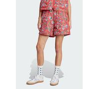 adidas Originals x Liberty London Quilted Shorts, Red, Size Xs, Women Red