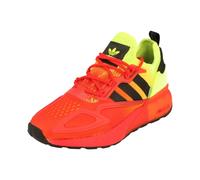 adidas Originals ZX 2K Boost Junior Running Trainers Sneakers (UK 6 US 6.5 EU 39 1/3, Yellow White red FV8595)
