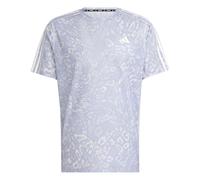 adidas Own The Run AOP Running Shirt Men - Lilac, White, Size XXL