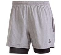 adidas Men's Own The Run Climacool 2in1 Short, Grey six Mel, M
