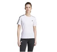 adidas Own The Run E 3-Stripes T-Shirt White L - Comfortable and breathable for running and training