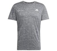 adidas Men's Own The Run Melange T-Shirt, Black/Grey Three Mel, XXL