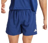 adidas Own The Run Mens Running Shorts Blue 7 Inch Moisture Wicking Zip Pocket