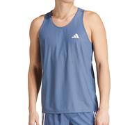 adidas Own The Run Mens Running Vest Blue Sleeveless Round Neck Jogging Tank Top