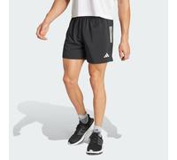adidas Own The Run Running Shorts Breathable Zip Pocket Black Mens 5" 7"