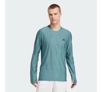 adidas Own The Run Running Top Long Sleeve Mens Green Shirt