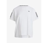 adidas Own the Run short sleeve T-shirt pure white intense black Women - 3X
