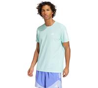 adidas Own The Run Mens Running Top Green Short Sleeve Reflective T-Shirt