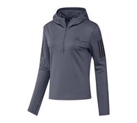 adidas Women's Own the Run Winterized Hooded Half-Zip, Preloved Violet, S