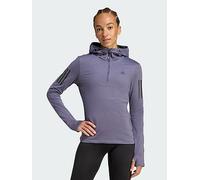 adidas Own The Run Winterized Hooded Half-Zip, Purple, Size Xs, Women Purple