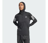 adidas Own The Run Womens Running Jacket Long Sleeve Half Zip Aeroready Top