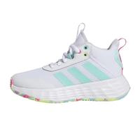 ADIDAS Ownthegame 2.0 Shoes Non Football, Cloud White/Flash Aqua/Lucid Pink, 3 UK Child