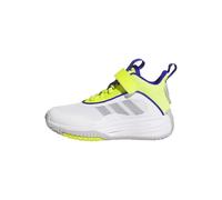 adidas OWNTHEGAME 3.0 Shoes Basketball, FTWR White/Grey Two/Solar Slime, 2.5 UK Child