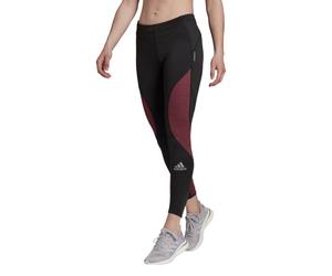 Adidas P.Blue Fast Tight Women’s Running Tights - Black and Crimson for Training & Performance