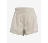 adidas Pacer Training Woven High-Rise 3S Shorts Light Beige Women - L
