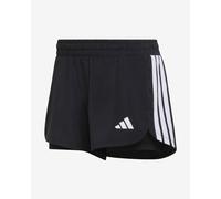 adidas Women's Pacer Workout Woven 2in1 Shorts, Black, XL