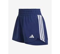 adidas Pacer Workout Woven High Rise Shorts Dark Blue White Women - M