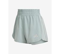 adidas Women's Pacer Workout Woven High Rise Shorts - Wonder Sage/Black - Green - Size: Large