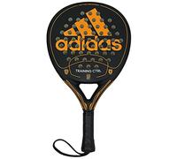 Adidas Paddle Tennis Racket Training CTRL Fiber Glass with Eva Soft Performance Padel Raquet Pop Tennis Paddle Pickleball Beach Tennis (SET 1) (Black Mate and Orange) (Black Mate and Orange, Training)