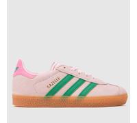 adidas Pale Pink Gazelle Girls Junior Trainers UK 10 (EU 28)