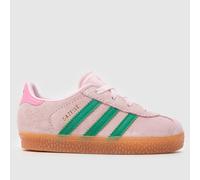 adidas Pale Pink Gazelle Girls Toddler Trainers UK 4 (EU 20)