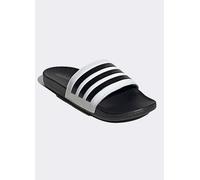 adidas Adilette Comfort Flip Flops Black White Grey - 7UK