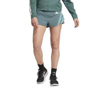 adidas Womens Running Adizero 4Inch Shorts - Green, Green, Size S, Women Green