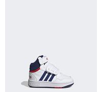 adidas Performance Childrens Unisex Hoops Mid Shoes - Off-White - Size UK 4 Infant