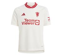 adidas Performance Childrens Unisex Manchester United 23/24 Third Jersey Kids - White Recycled Material - Size 7-8Y