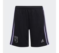 adidas Performance Childrens Unisex Olympique Lyonnais 22/23 Third Shorts - Black Recycled Material - Size 7-8Y