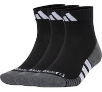 adidas Performance ClimaCool 3 Pack Cushioned Quarter Socks Black Arch Support
