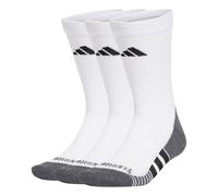 adidas Unisex Performance Climacool Cushioned Crew 3P Socks, White/Black, 8.5-10