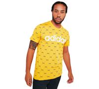 Adidas Performance Ess Linear Core Fav Tee Men's Shirt Sport & Freizeit Yellow