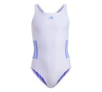 adidas Performance Kids Unisex 3-Stripes C-Back Swimsuit - Violet - Size 13-14Y