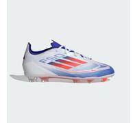 adidas Performance Kids Unisex F50 Pro Firm Ground Boots - White/Red - Size UK 4