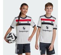 adidas Performance Kids Unisex Manchester United 24/25 Third Jersey - Off-White Recycled Material - Size 9-10Y
