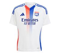adidas Performance Kids Unisex Olympique Lyonnais 24/25 Home Jersey - White - Size 9-10Y