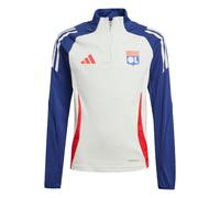 adidas Performance Kids Unisex Olympique Lyonnais Tiro 24 Training Top - White Recycled Material - Size 7-8Y