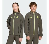 ADIDAS Performance Kids Unisex Real Madrid Tiro 25 Competition Vis Tech Travel Jacket - Dark Grey