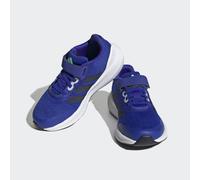 adidas Performance Kids Unisex RunFalcon 3.0 Elastic Lace Top Strap Shoes - Blue - Size UK 1