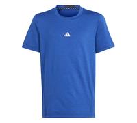 ADIDAS Performance Kids Unisex Training AEROREADY Heather Tee - Blue Recycled Material - Size 11-12Y