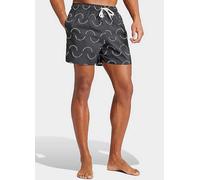 adidas Performance Logo Print Swimming Trunks Black Print