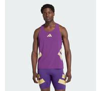 adidas Performance Mens Adizero Road to Records Singlet - Purple - Size Medium