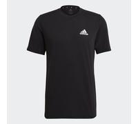 adidas Performance Mens AEROREADY Designed to Move Feelready Sport Tee - Black/White Recycled Material - Size Small