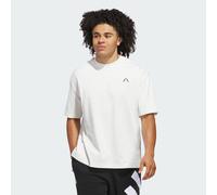 adidas Performance Mens Anthony Edwards Tee - White Cotton - Size 2XL