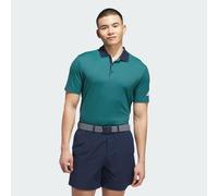 adidas Performance Mens Beyond The Course Textured Polo Shirt - Teal - Size Large