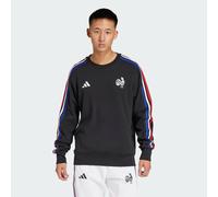 adidas Performance Mens France Essentials 3-Stripes Sweatshirt - White Cotton - Size X-Small