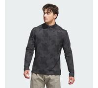 adidas Performance Mens Go-To Printed Quarter-Zip Pullover - Black - Size Small