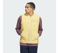 adidas Performance Mens Go-to Quilited Dwr Full Zip Vest - Beige Recycled Material - Size X-Large