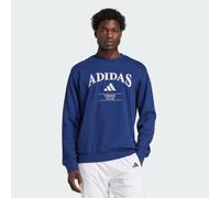 adidas Performance Mens Heritage Graphic Crew Sweatshirt - Navy Cotton - Size Small